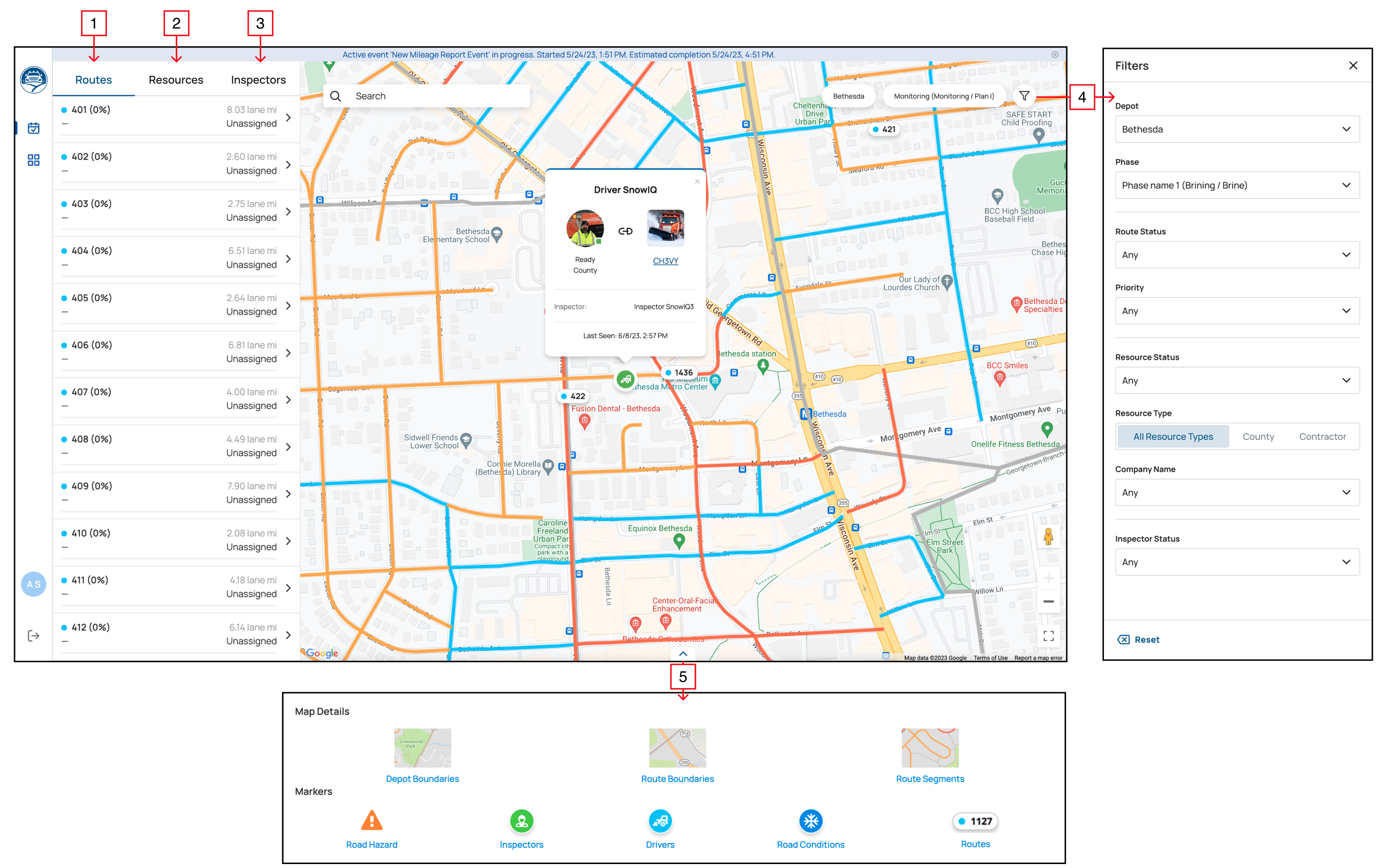 Map Monitoring View